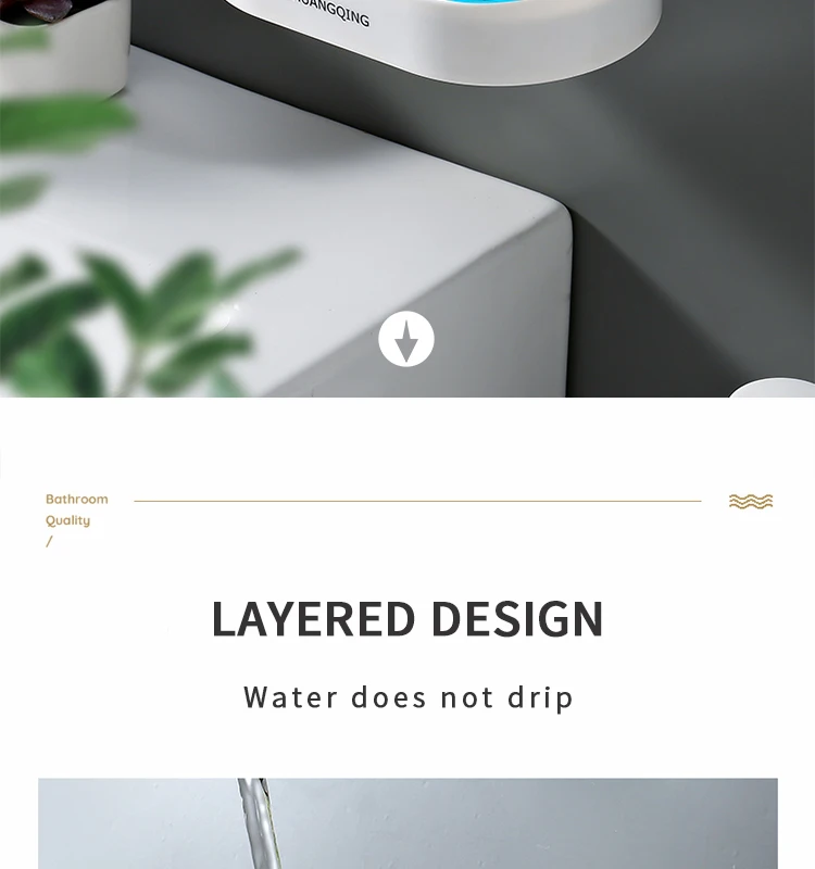 plastic wall mounted soap holder self adhesive soap dish