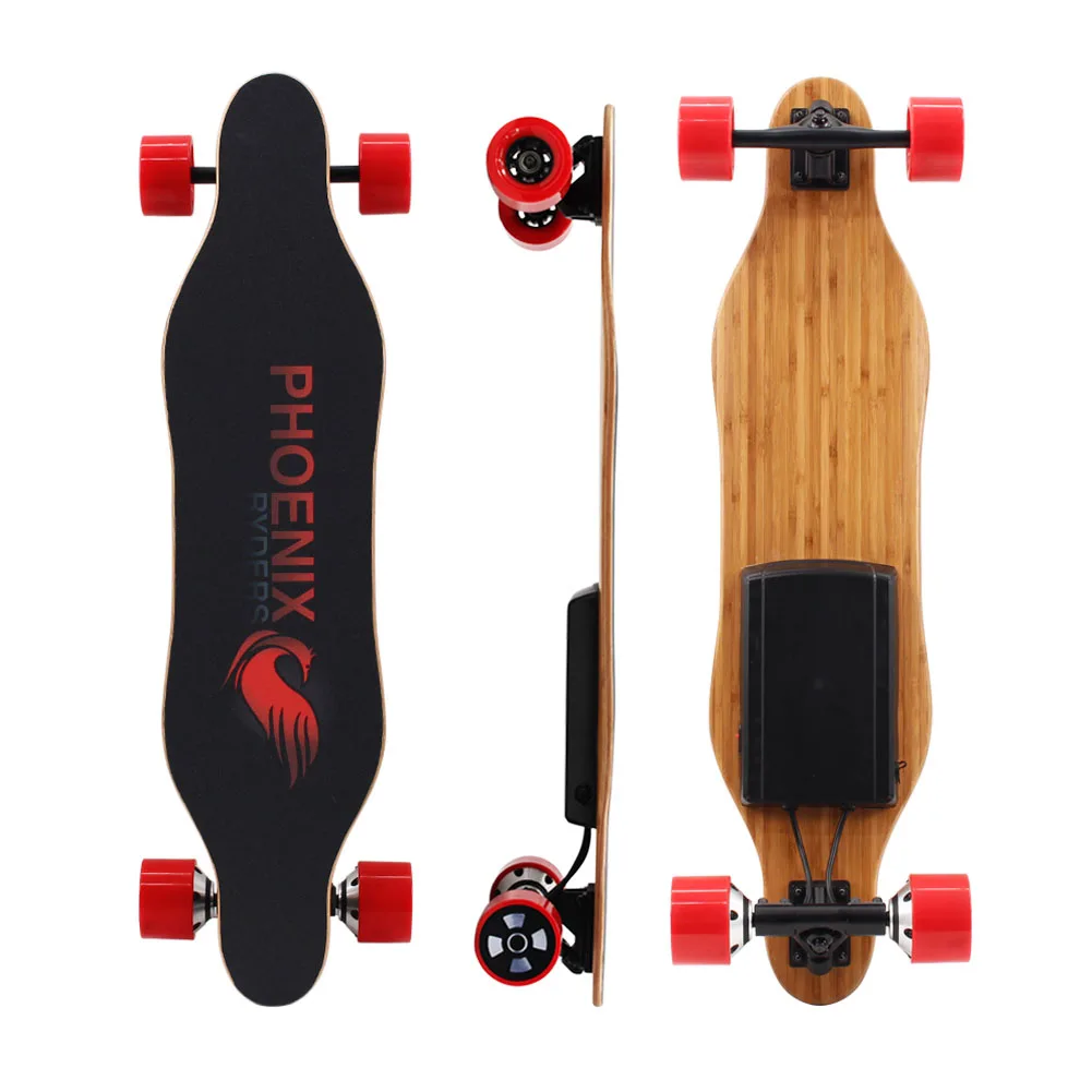 

Phoenix Ryder 5AH Lithium Battery 15km Range Dual Motor Remote Control Cruise Electric Skateboard Mini 7 Layers Maple Youngsters