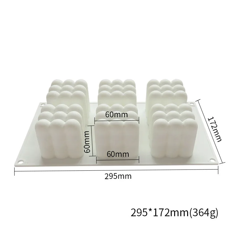 

Mousse Cake Mould Rubik's Cube Silicone Mold DIY Aromatherapy Candle Mould Magic Ball Rubik's Cube Chocolate Mould