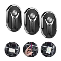 

2 In 1 Universal Multipurpose Mobile Phone Bracket Holder Stand 360 Degree Finger Ring Car Air Vent Phone Mount Stand