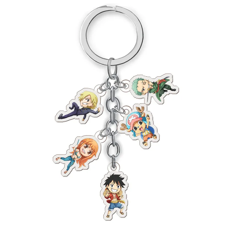 Hot Japan Anime ONE PIECE Roronoa Zoro Acrylic Key Ring Pendant Keychain Gift