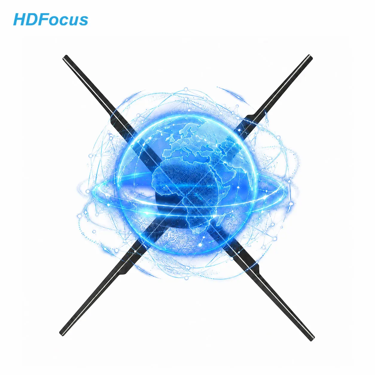 65cm 3D Hologram LED Fan with WiFi  Wall Mount 3D Projector Holographic Display for Advertising