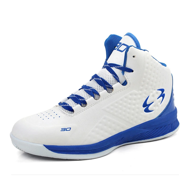 

Chinese factory elastic sole men's sports high top Sneakers customized non-slip basketball shoes