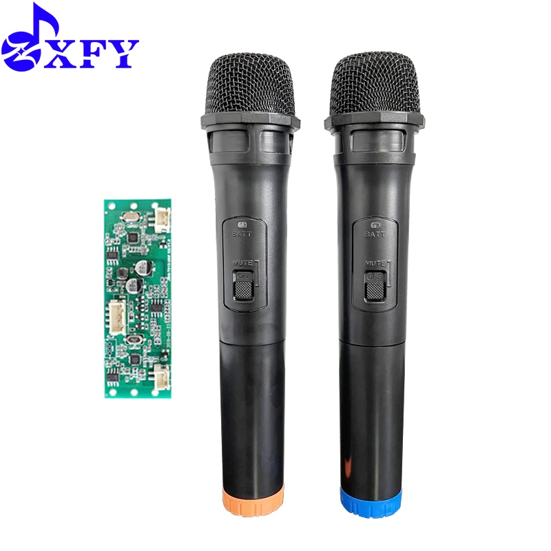 

XFY V001 cheap price wireless microphone with receiver board support OEM /ODM single and dual wholesale stock VHF cordless mic