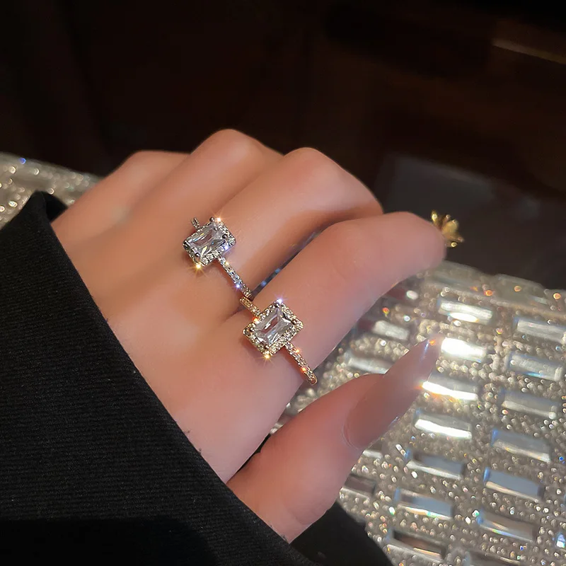 

MRW30027 fashion jewelry China wholesale gold ring designs luxury zircon rings charm jewelry gift for women, Gold color