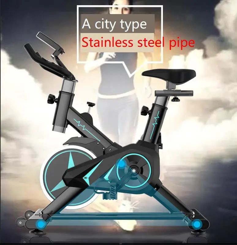 

New Intelligent Fitness Equipment For Gym And Household Uses Factory Weight Loss And Strength Training Spinning Bike, Black color