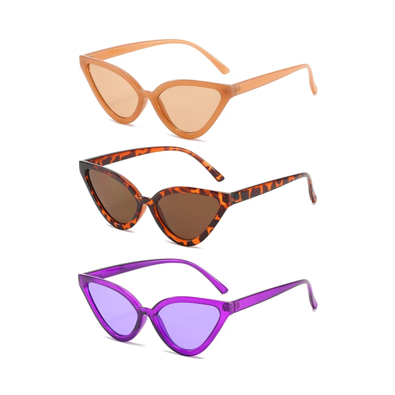 

Bogoo Retro Small Frame Cat Eye Sunglasses For Women 2021 Luxury Candy Color Sun Glasses Female Personality Shades Men