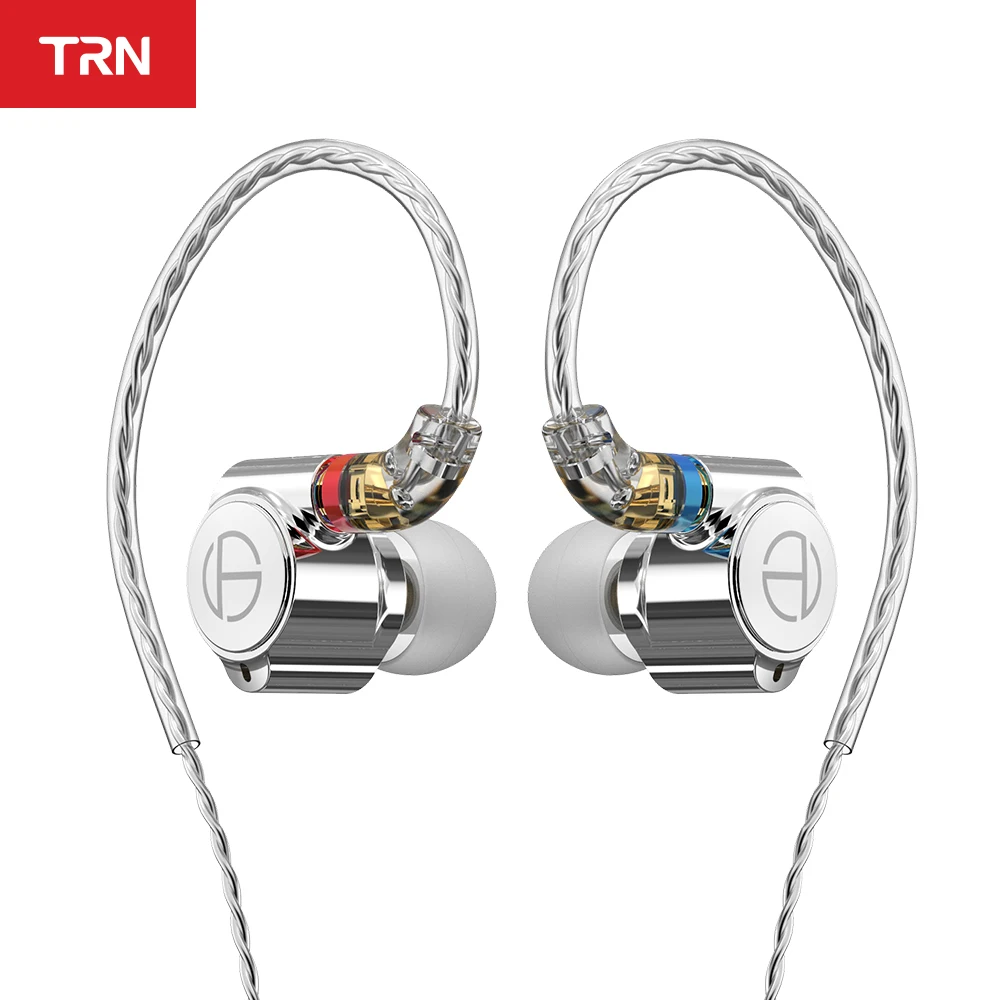 

TRN TA1 Hi-FI 1BA+1DD Hybrid Drive HIFI Bass Metal Monitor In-ear Earphone, Silver