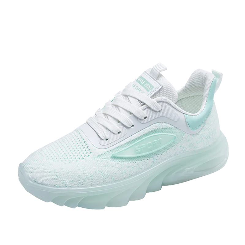 

Factory Price Casual Women Shoes Womens Walking Shoes fly Knitting Fluorescent Fashion Women Sneakers