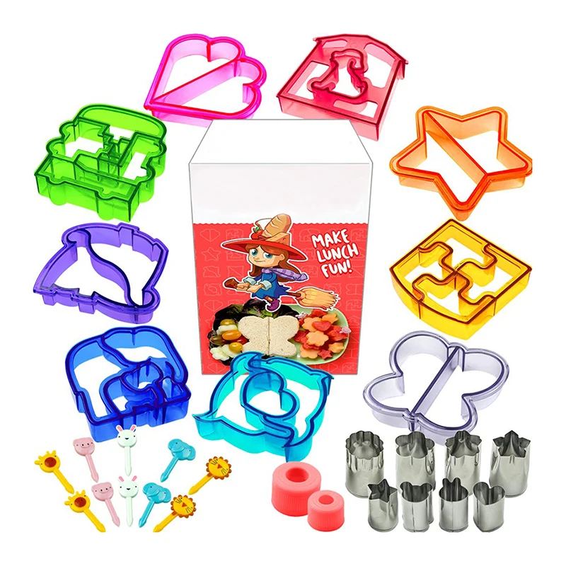 

Attractive Price New Type Kitchen Tool 29pc Plastic Sandwich Cutters Set For Kids