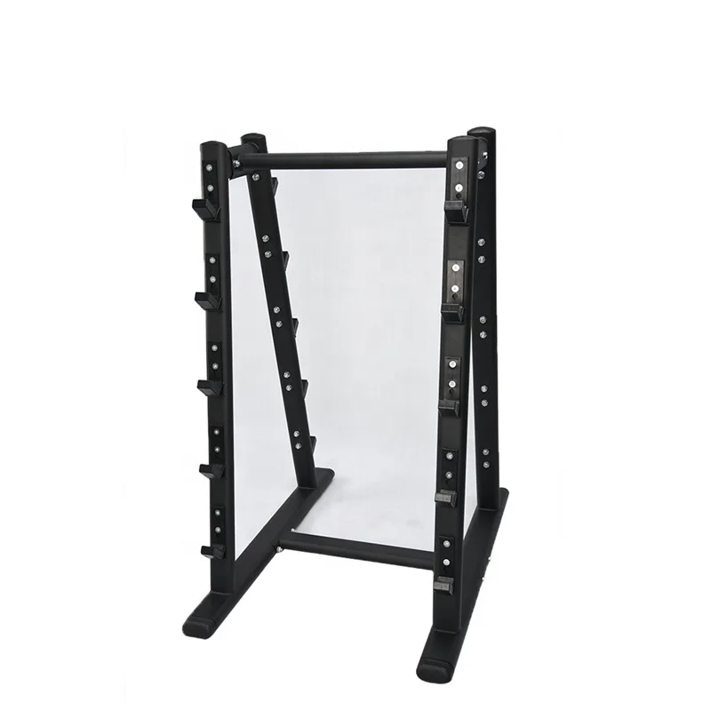 

High Quality Wholesale Custom Logo Commercial Weightlifting Exercise Equipment Gym Storage Base Barbell Bar Rack, Black