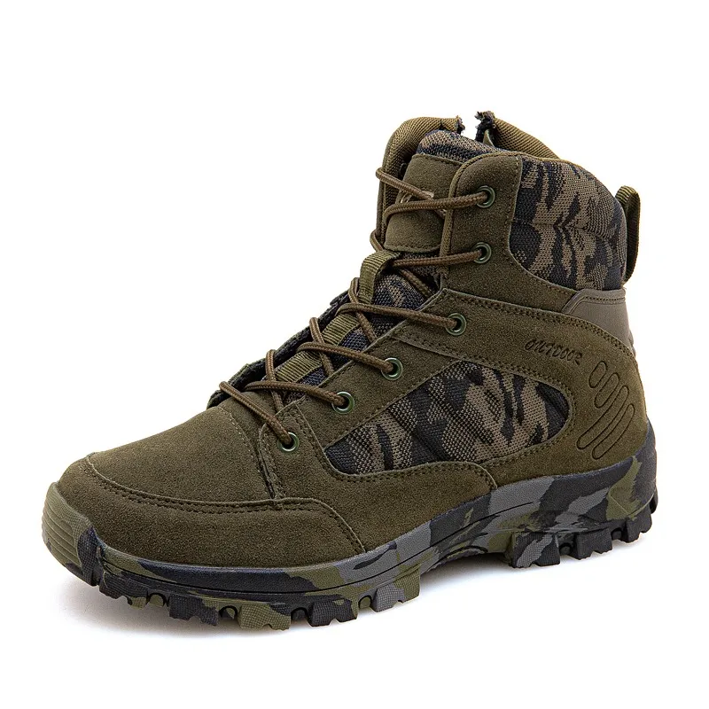 

Military Army Boots With Zipper Combat Safety Boots Shoes Black Army Desert Boots for man