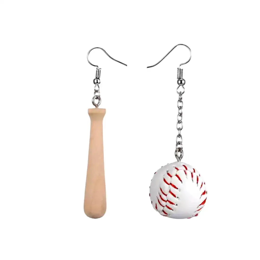 

Football Baseball Basketball Earrings Resin Cartoon Ball Dangle Earrings Jewelry