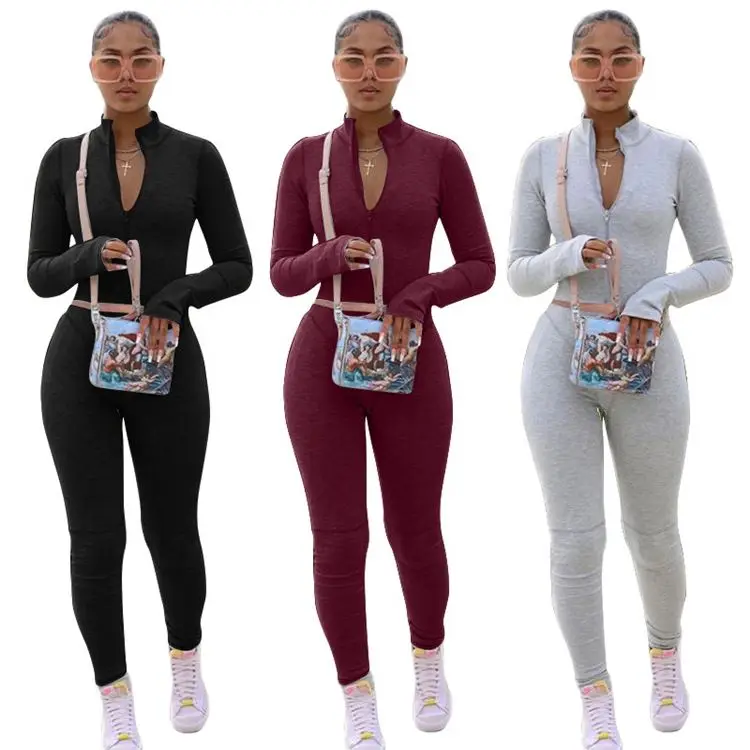 

Fashion Casual Women Long Sleeve Two Piece Set 2020 Clothing Sports Suit 2 Piece Set Women Clothing