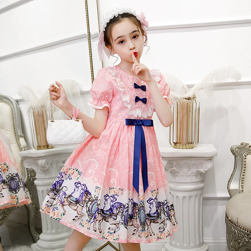 

Hot Sale Girls Party Dress Princess Cake With lace dressClothes Kids Childrens Clothes Manufacture girl dress girls clothing set, Pink
