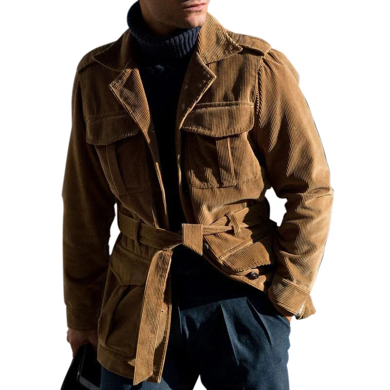 

Wholesale hot selling winter men's clothes leisure retro gentleman new unique Brown Street coat jacket, Picture