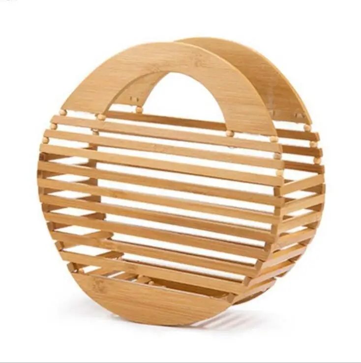 

Manufactory Bamboo Bag for Woman Summer Haft Moon Bamboo Clutch Handbag
