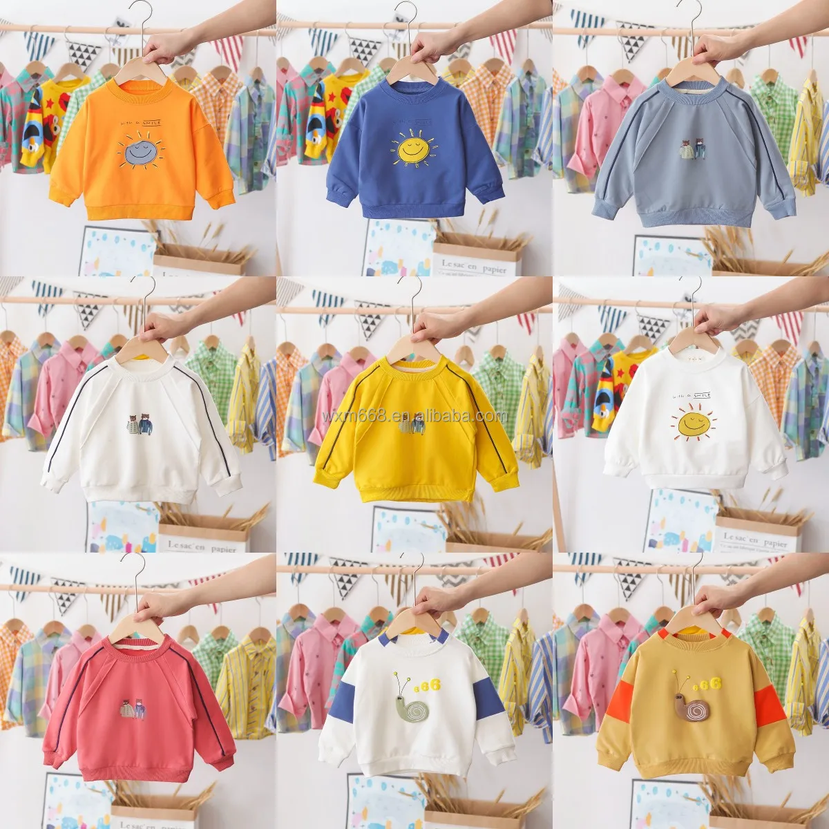 

Hoodie cotton embroidered design pullover children's clothes children's sweatshirt children's pullover