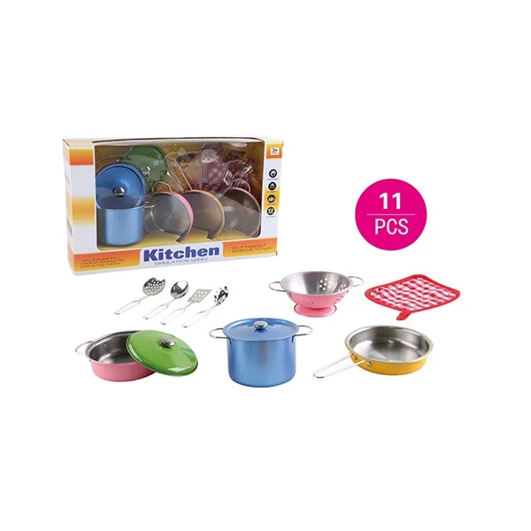 stainless steel toy kitchen set