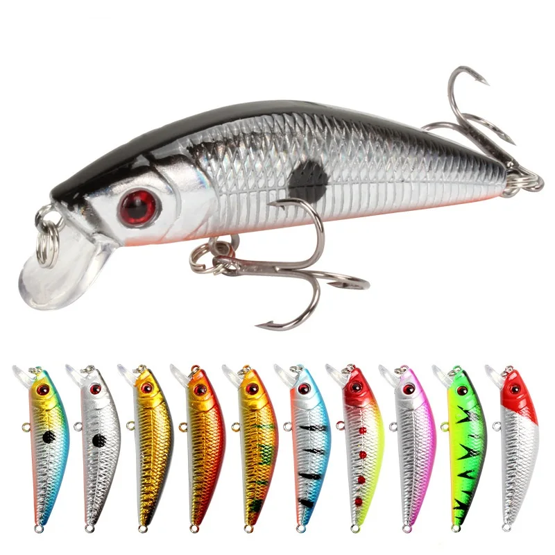 

Hard Plastic Fishing Lure Lead Jigging Bait  Strong Hook Fishing Tackle Hard Fishing Lure Bait, 10 colors