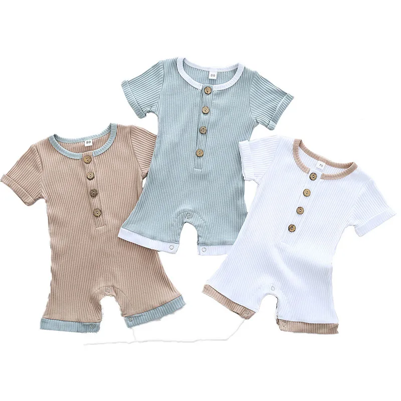 

New soft pit cotton kids clothing infant baby boys rompers, As picture show