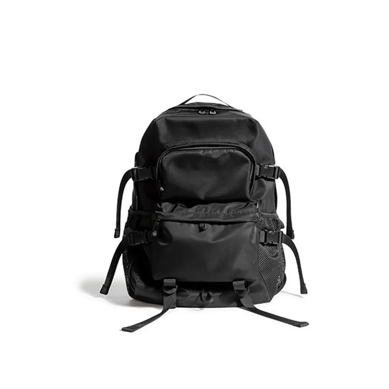 

Nylon Fabric Private Label Backpack Everyday Lightweight Fashion Unisex Backpack Waterproof Women Men Black Backpack Bags