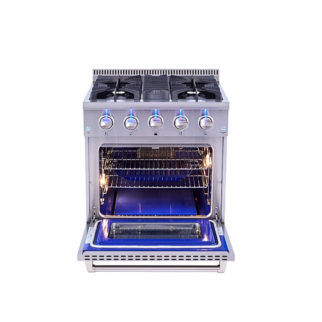 30 Inch Freestanding 110v Electric Stove Oven 4 Burner Gas Burner