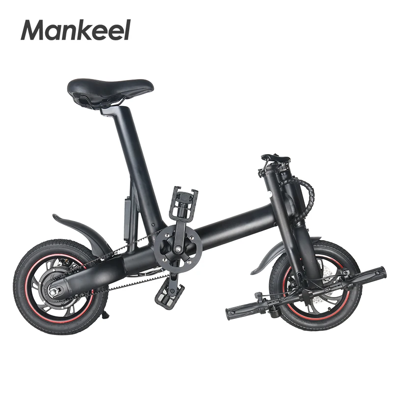 

Amazon top seller kit for electric bicycle 12 inch electric bicycle 350W folding bike, Black ,grey