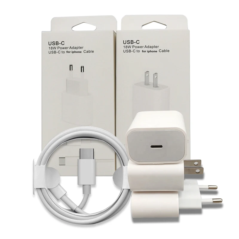 

Fast Charger 20w Cabel 20 Watts Typ C Power Adapter Set UK Charger Cable And Plug With Box For Apple Iphone 12 13