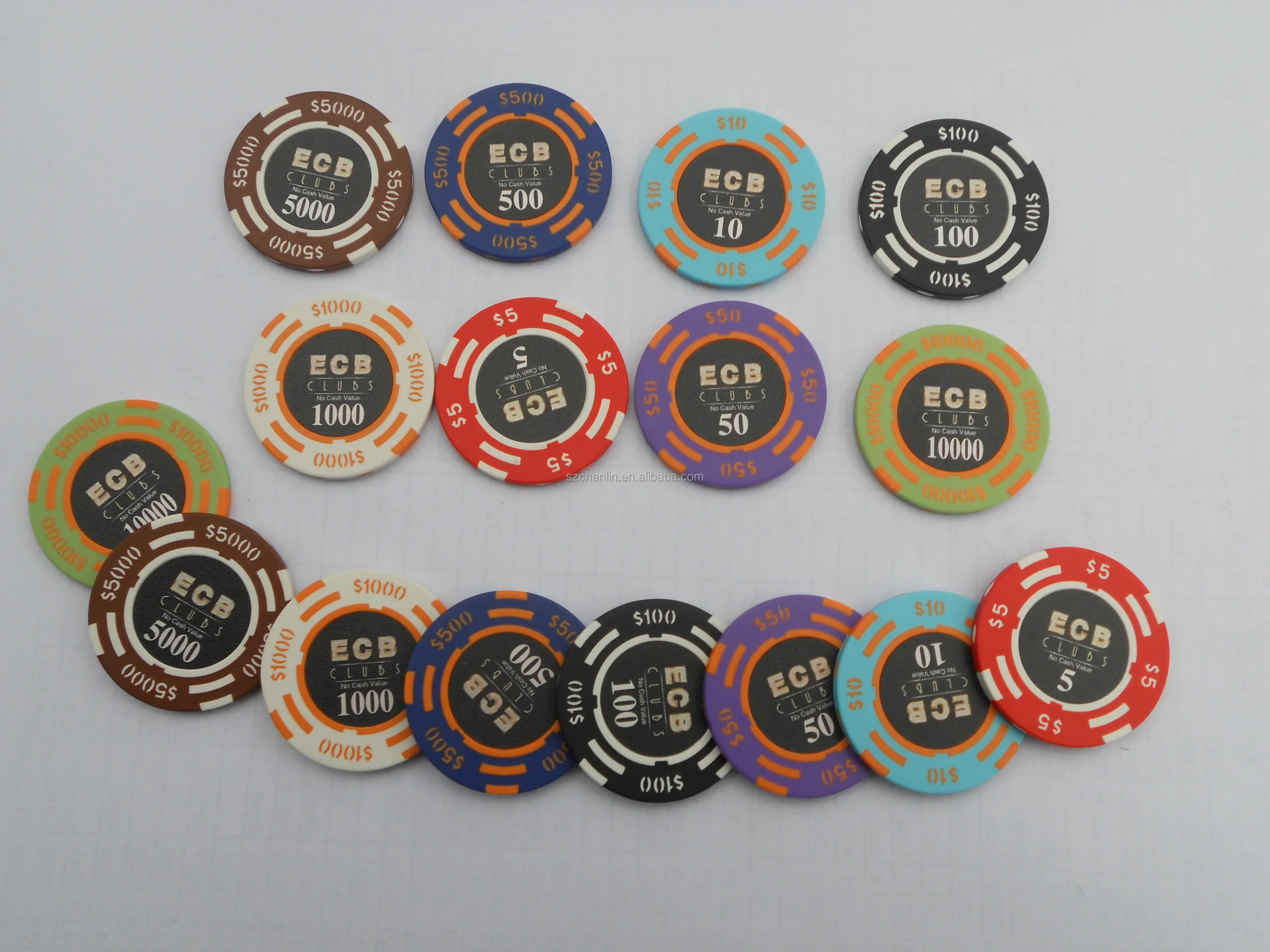 14g Us Classical Clay Poker Chip Wholesale Or Custom Made Your ...