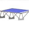 SunRack Popular Full Aluminum Alloy Double Bays "Birds Flying" Structure Solar Panel Carport Mounting Brackets
