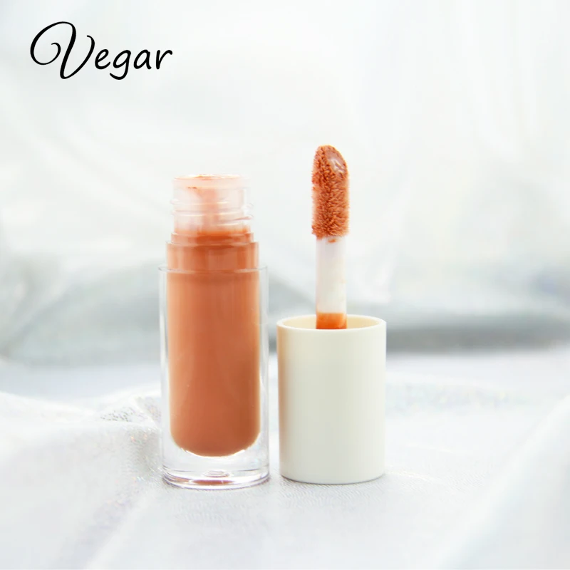 

custom flower organic nude vegan glossy vendor clear private label lip gloss, Available