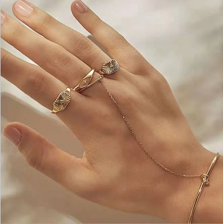 

High End Tarnish Free PVD Gold Plated Stainless Steel Rings For Women
