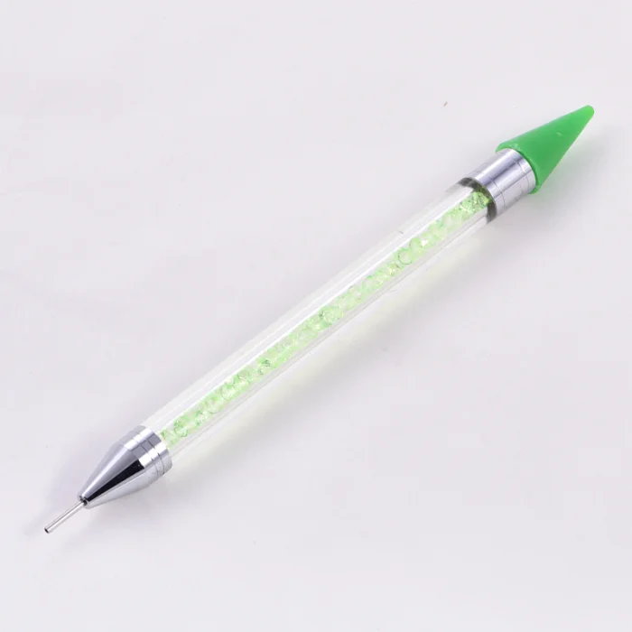 Factory Nail Rhinestones Pick up Pencil Dual Ended Wax Dotting Pencil 2 Head Wax Picker Pencil for Manicure