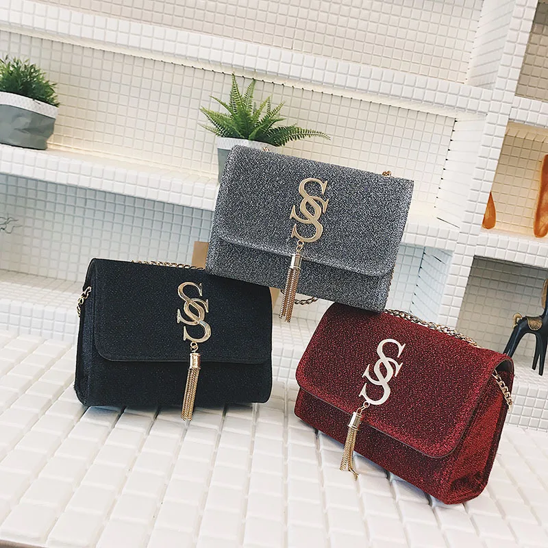 

Fashion latest designer highlight sequins leather low price cheap small handbags for women, As the photos
