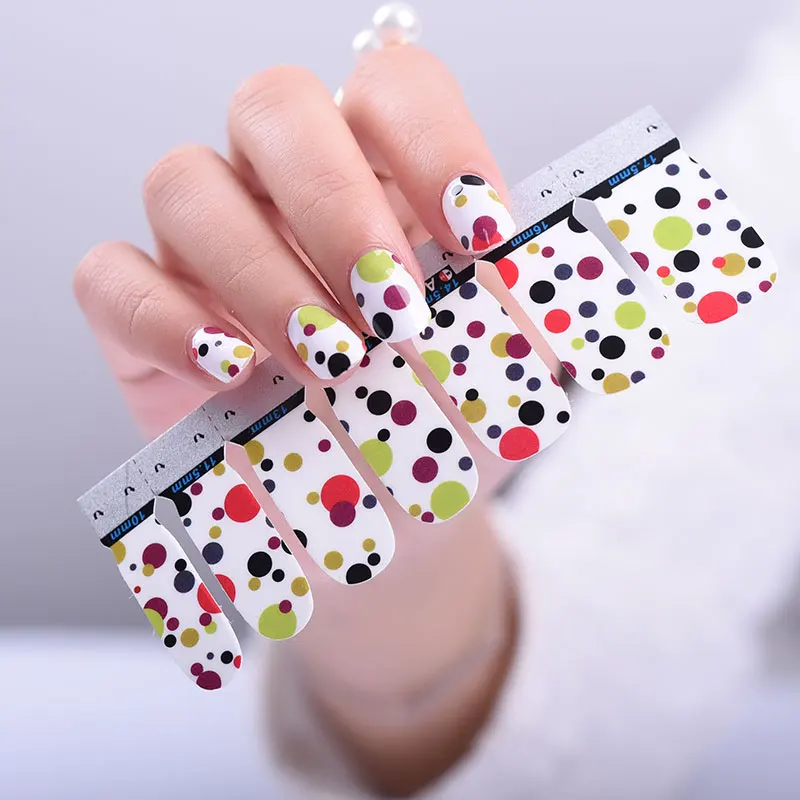 

Colorful 100% Real Nail Polish Nail Strips