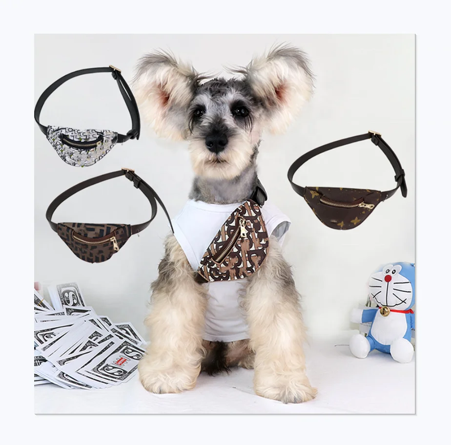 

Pet Accessories Wholesale Snack Bag Cute Design Leather Luxury Brand Dog Own Bag