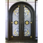 Custom Made Main Door Design Double Door Wrought Iron Entry Door