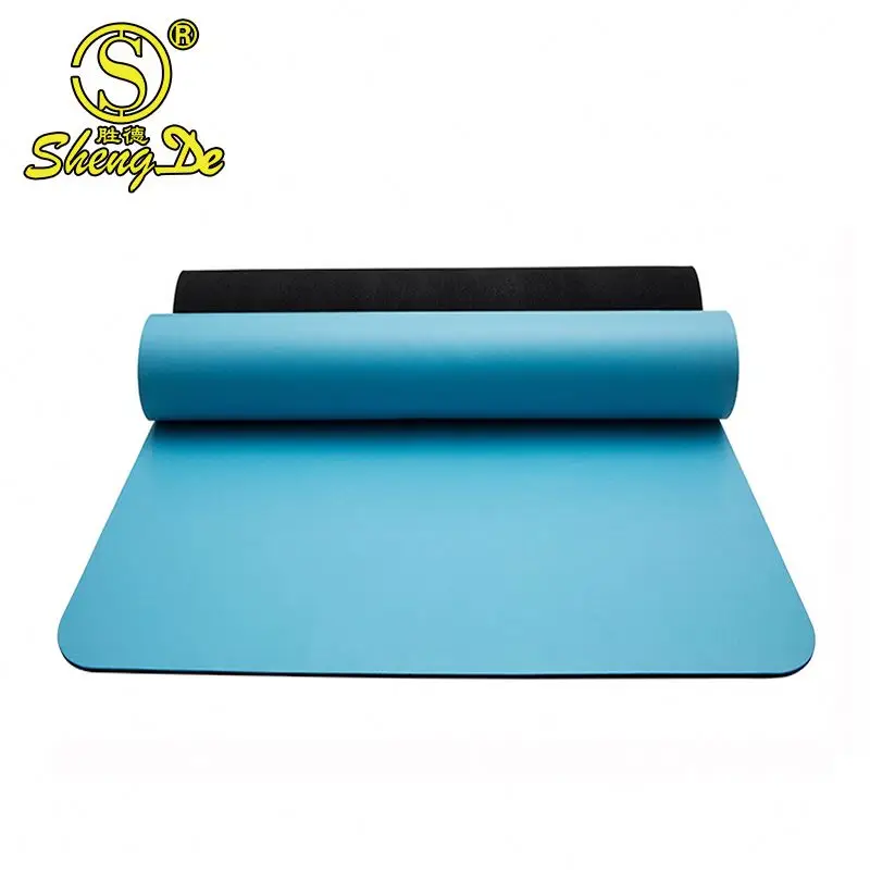 

Blue Natural Pu Anti Slip Rubber 5mm Thick Heavy Yoga Mat, Customized