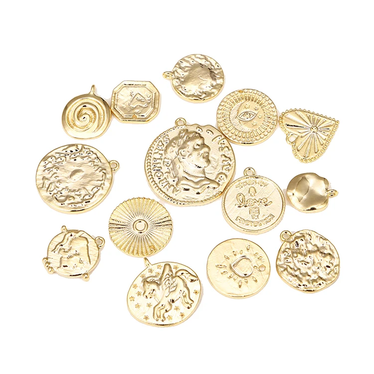 

Good Quality Enamel Charm Gold Plating Jewelry Making Necklace Pendant Charm, Multiple colors available