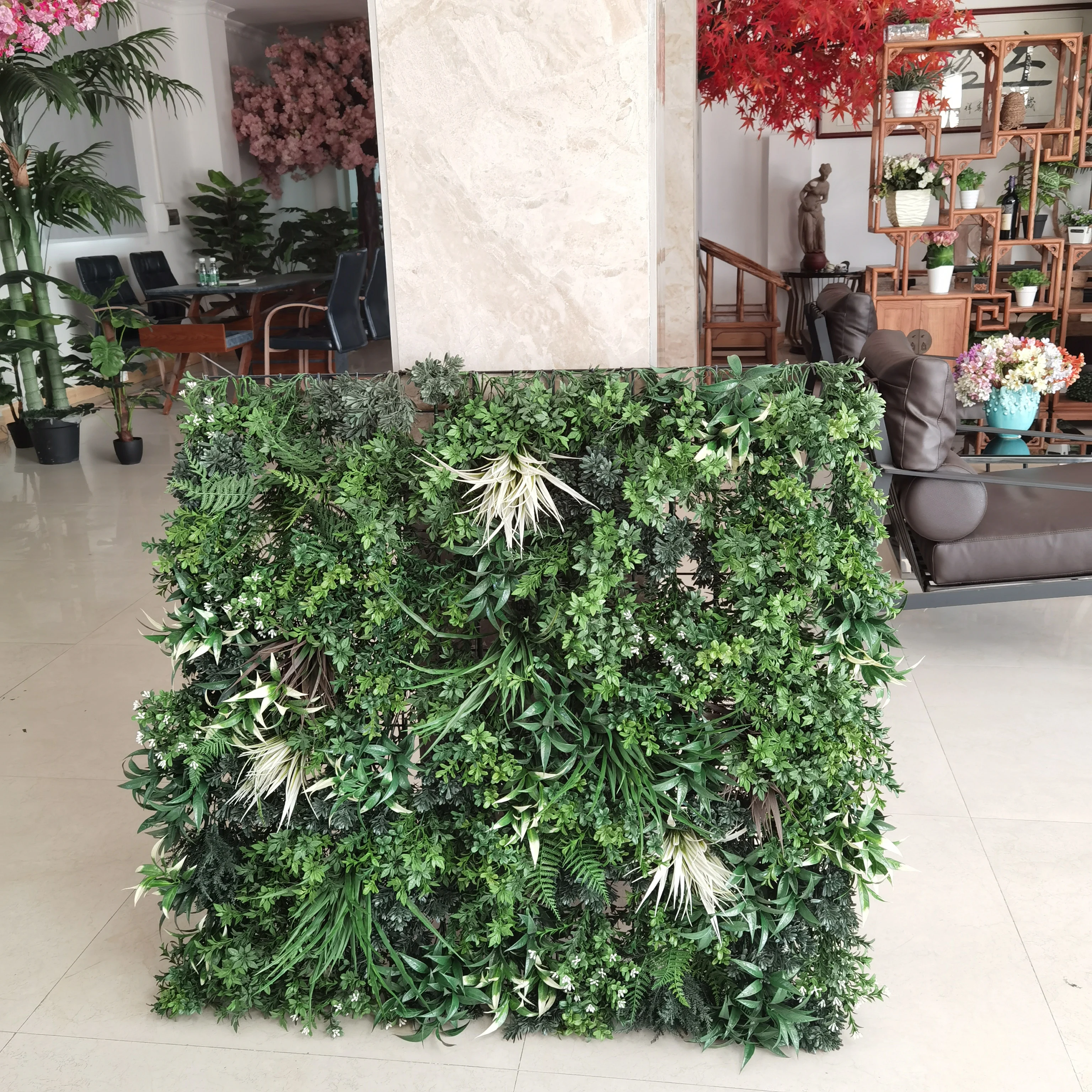 

Newly Anti-fire Artificial Green Plastic Wall for Wholesale