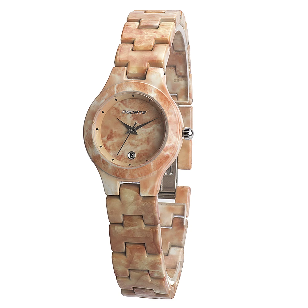 

Promotional Gift Bewell Luxury Marble Dress Watch Private Label Wrist Watch for Ladies