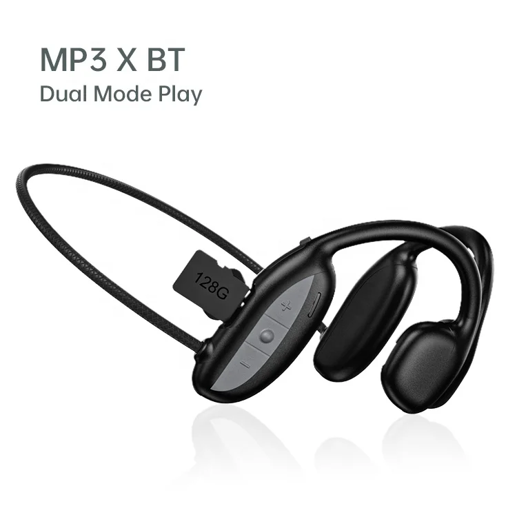 

Wearable Inbuilt Memory Long Battery Life BT Mini Sports Music Play Rubber MP3 Player with Earphones Bluetooth 5.0 for Running