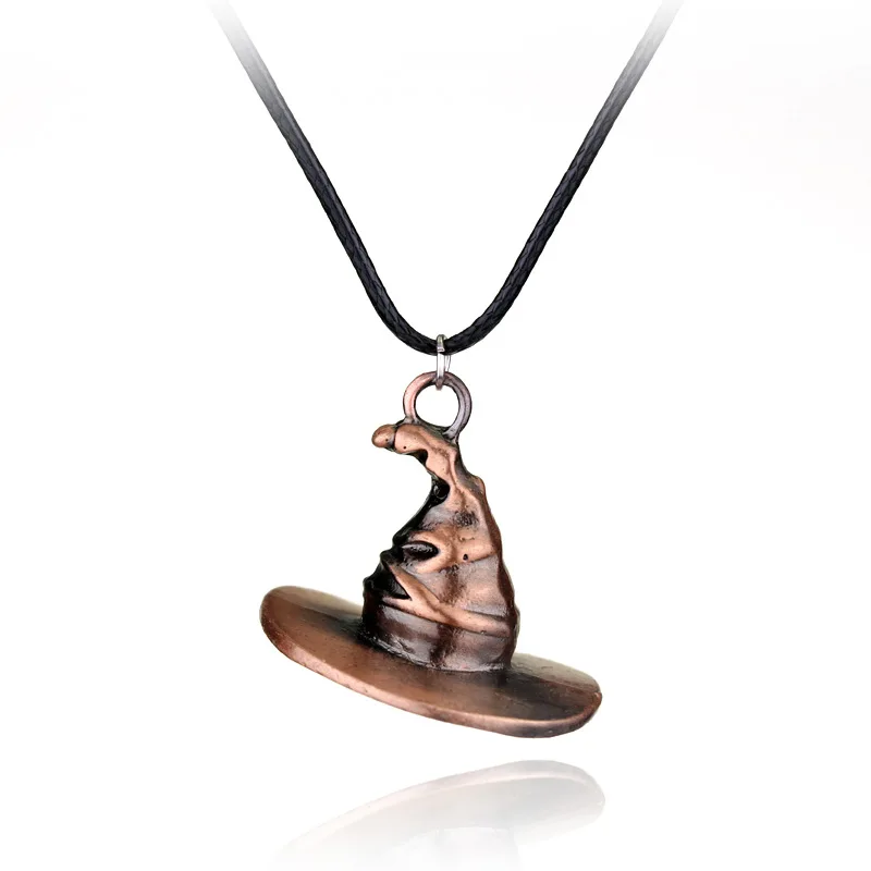 

Hot Sells Harry Magic Hat Vintage Ancient Bronze Charm Jewelry Necklace for Men Women Gift