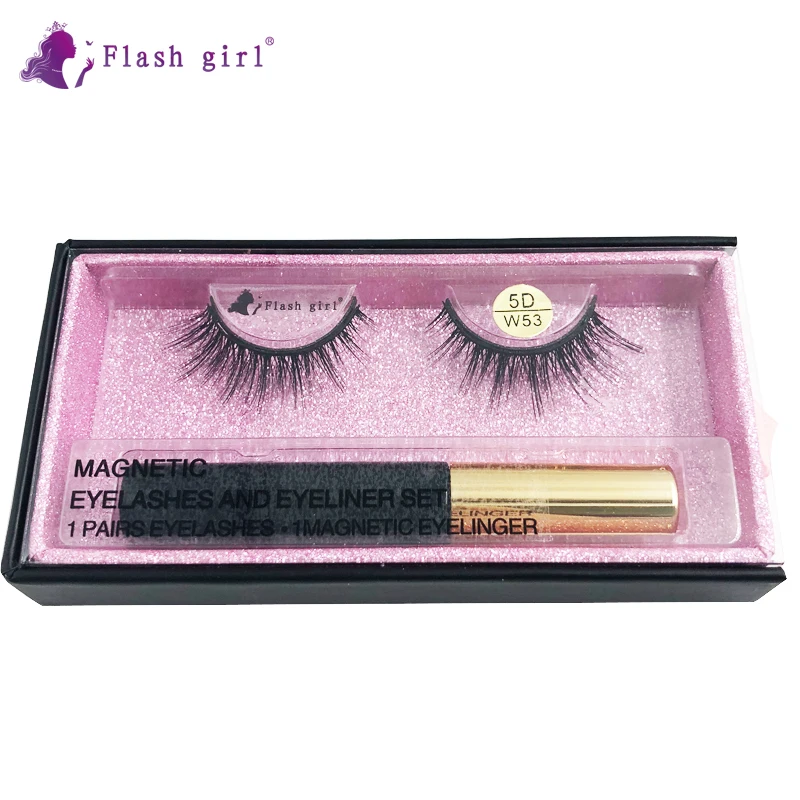 

Wholesale High Quality 5D-W52 Flash girl 5D Mink Magnetic Eyelashes Smooth Liquid Eyeliner
