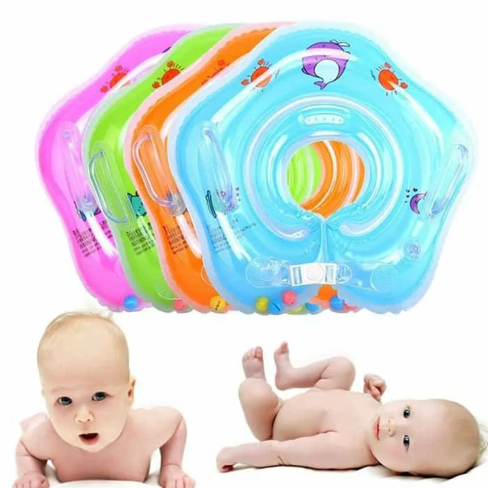 

High Quality Hot sale summer baby inflatable swimming neck ring, Blue,pink,orange,green