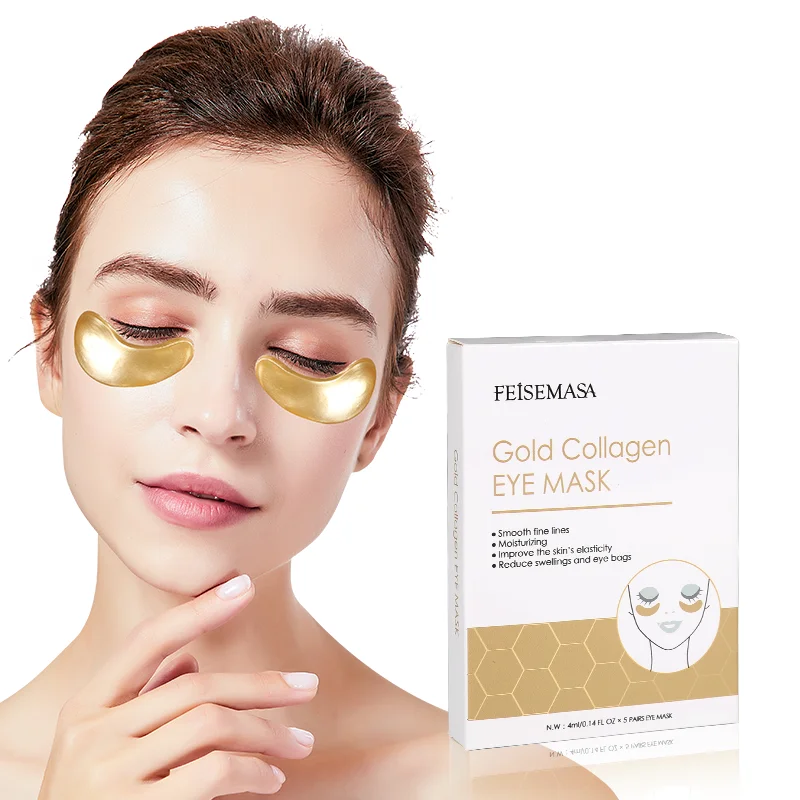 

Wholesale Reduce Dark Circle Pure Mineral Gold 24k Collagen Crystal Eye Mask