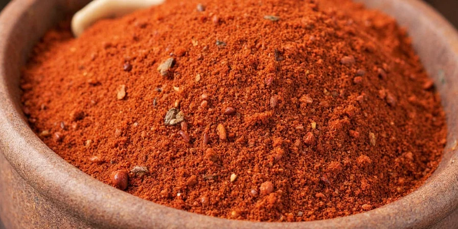 Dark cocoa powder in a measuring spoon