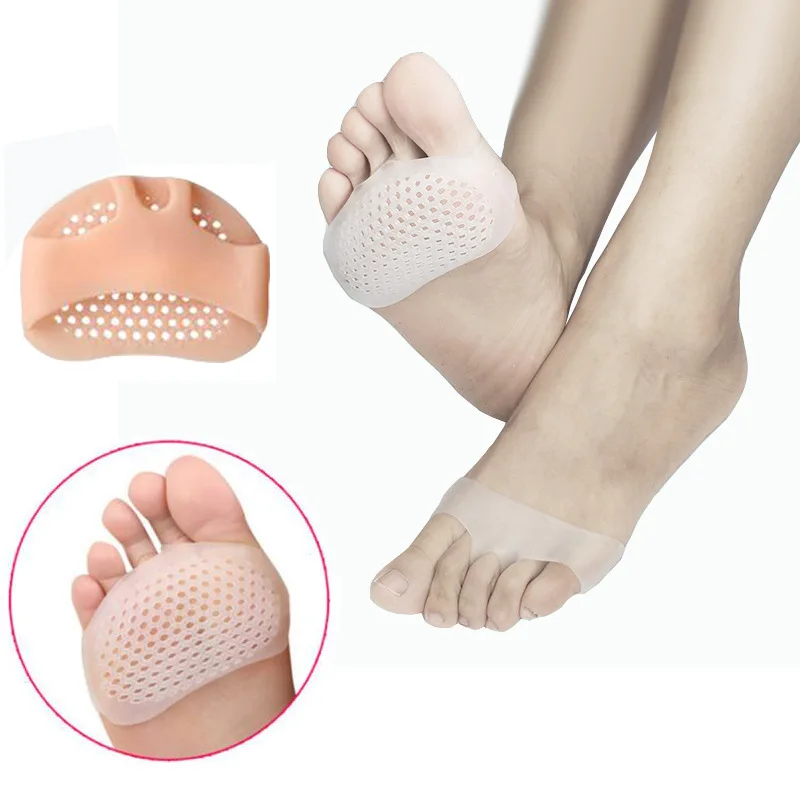 

ALQ Silicone Breathable Shock Absorption Anti-Pain Foot Pad Half Size Pad High Heel Insole Honeycomb Forefoot Pad