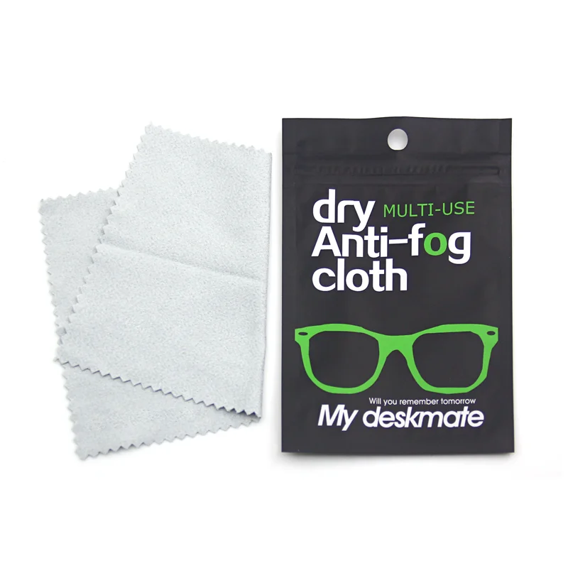 

Custom Logo Anti-fog Spray Eyeglasses Cloth Lens Microfiber Cleaning Cloth for Glasses